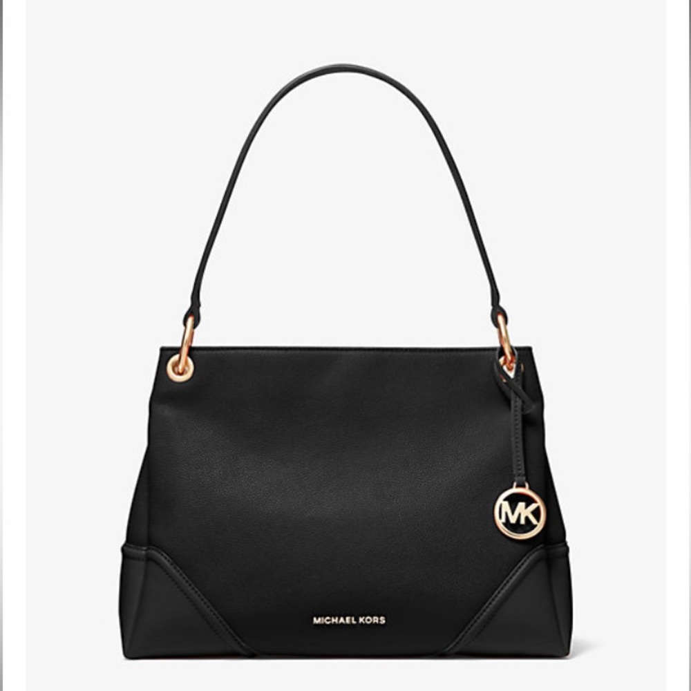 MICHAEL KORS
Nicole Medium Leather Shoulder Bag
35T9GNIL2L black